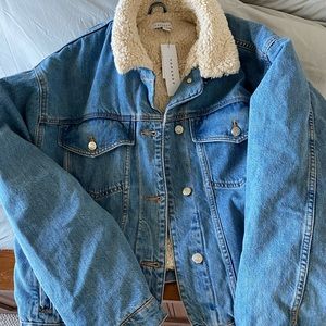 Oversized jean jacket